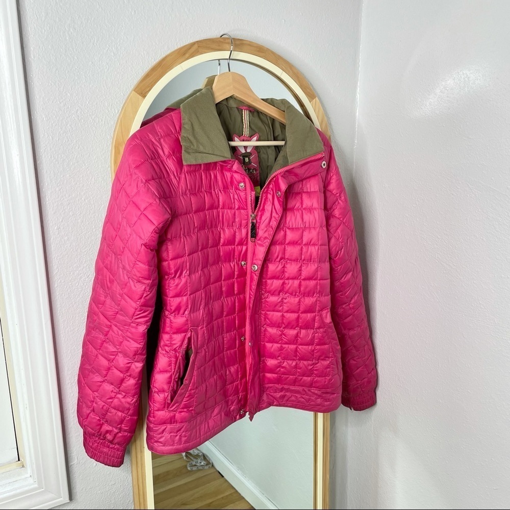 Burton hot pink Dryride zip up snowboarding insulated jacket coat